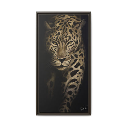 Leopard at Night Framed Wall Art