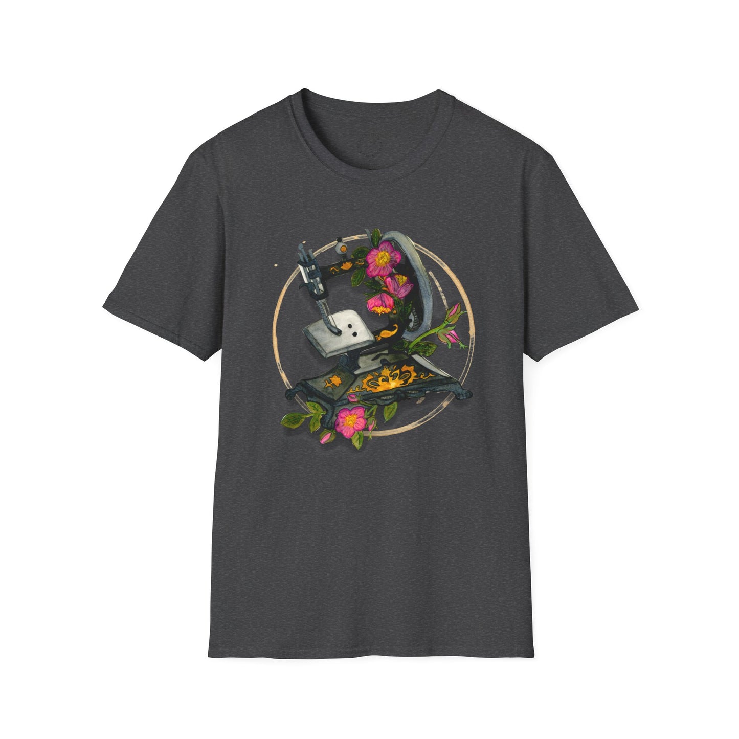 Vintage Sewing Machine Unisex Softstyle T-Shirt