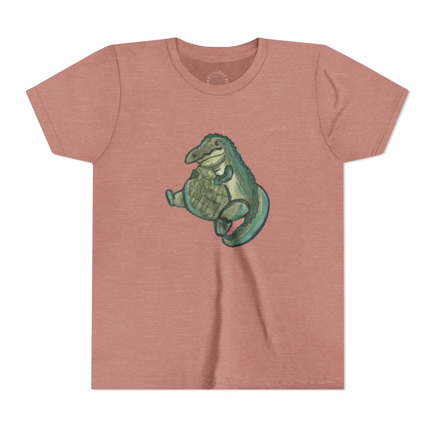 Kids T‑Shirt — Cute Chubby Alligator Graphic