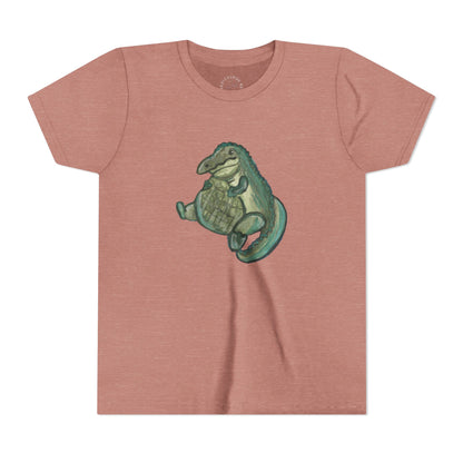 Kids T‑Shirt — Cute Chubby Alligator Graphic