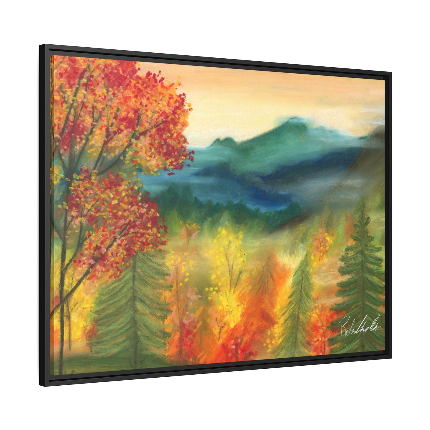 Fall Mountains Framed Wall Art