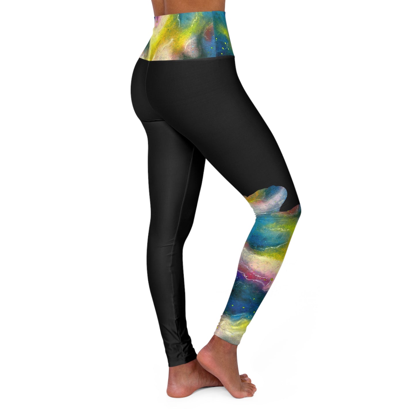 Sunrise Galaxy High Waisted Yoga Leggings (AOP)