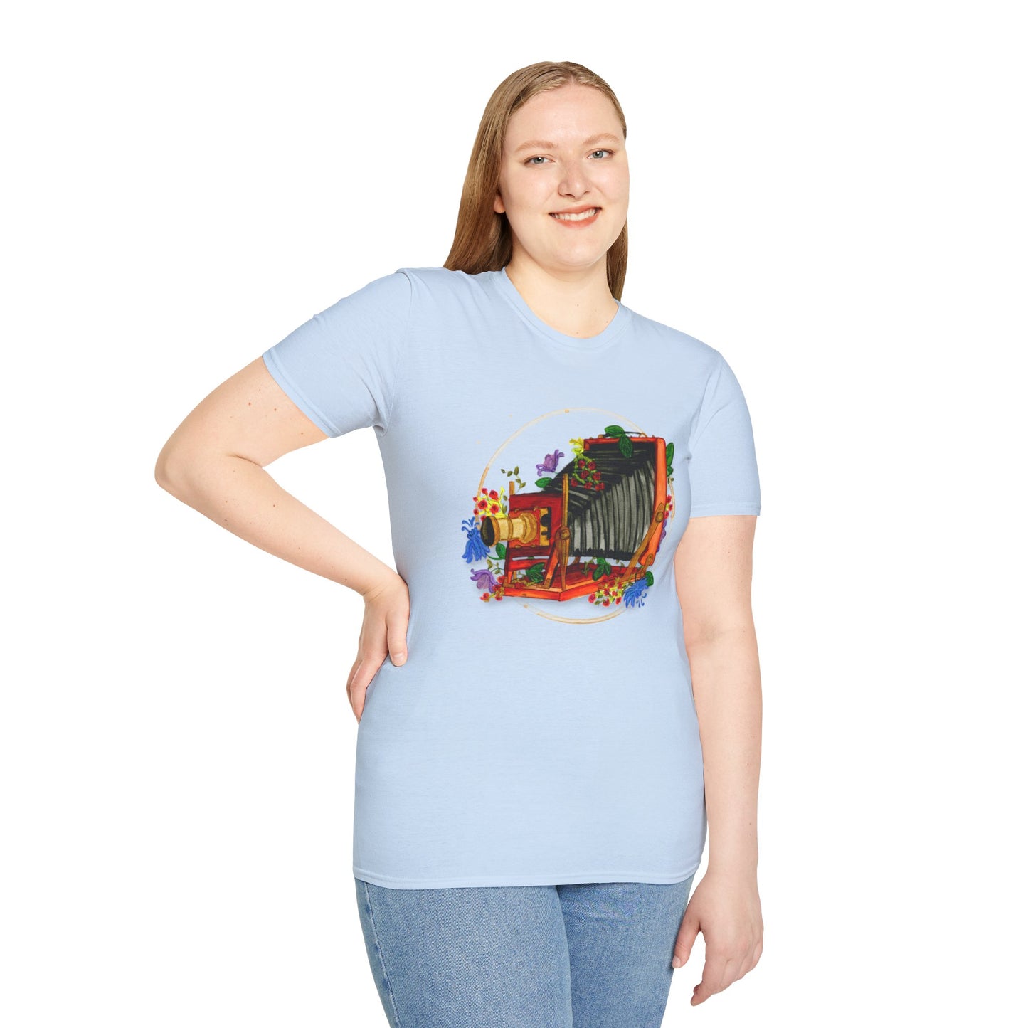 Vintage Camera Unisex Softstyle T-Shirt