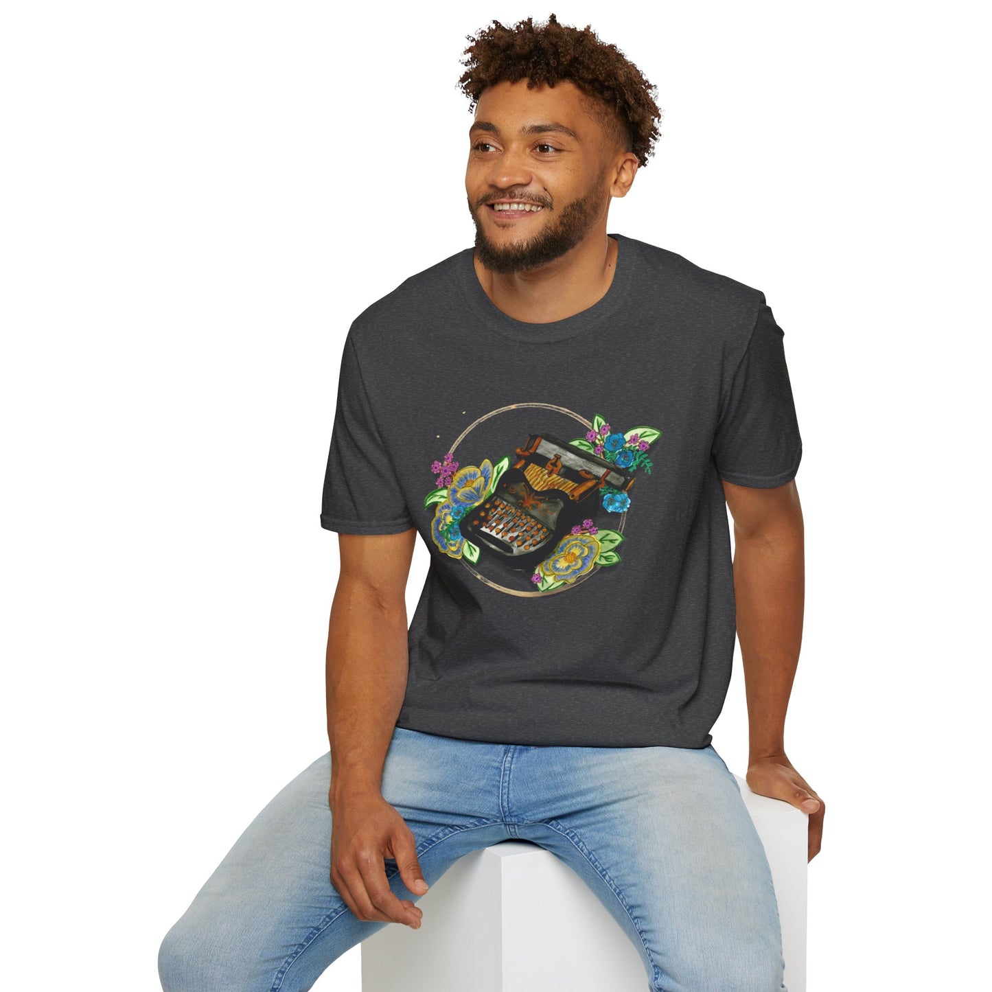 Vintage Typewriter Unisex Softstyle T-Shirt