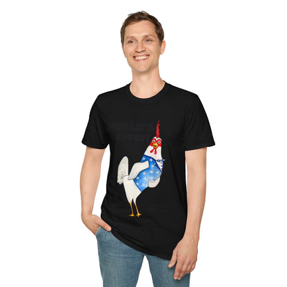 World's Largest Chicken T-Shirt — Funny Patriotic Rooster Tee