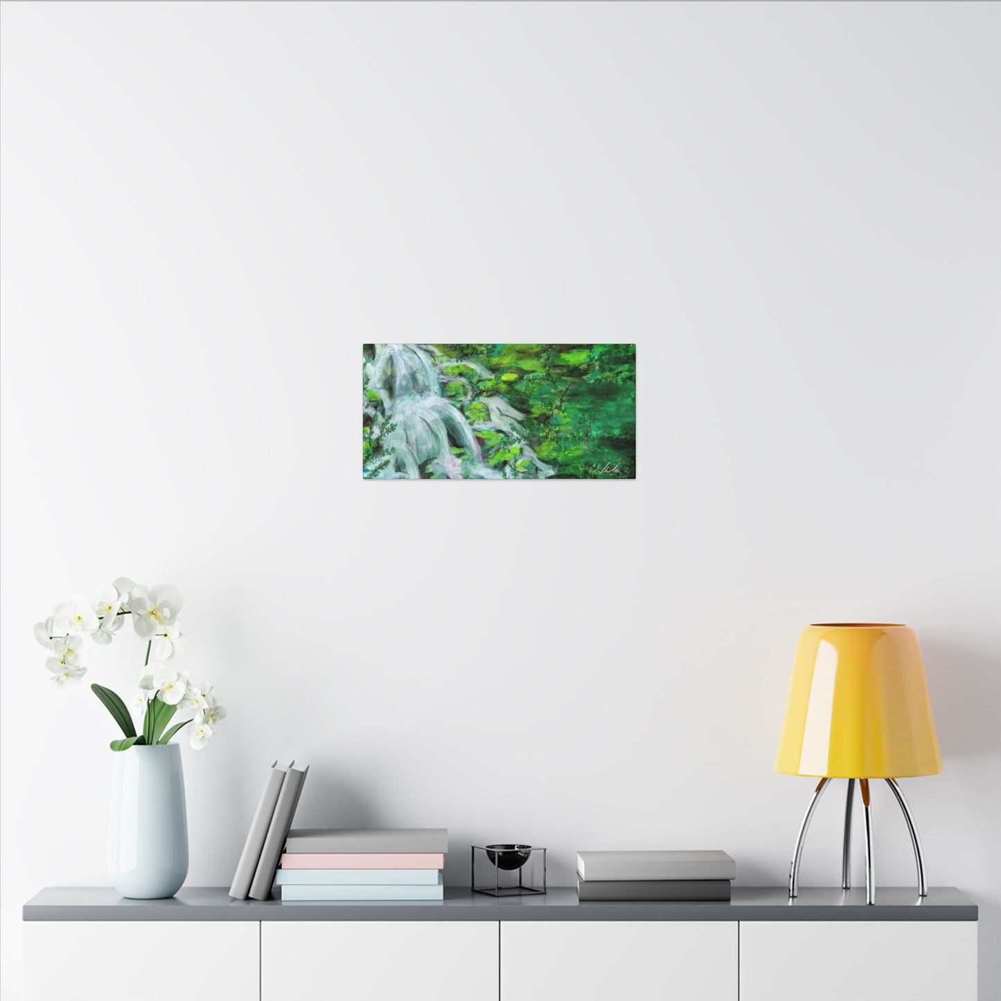 Mossy Waterfall Canvas Gallery Wrap