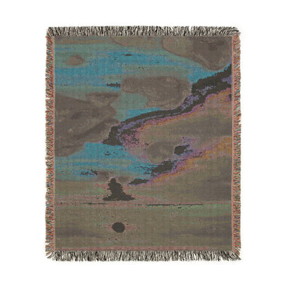 Abstract Beach Woven Blanket – Colorful Tapestry Throw