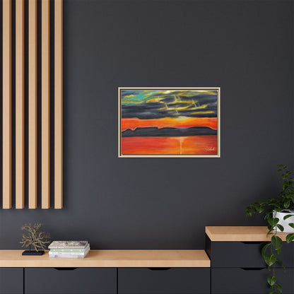 Sleeping Giant at Sunset Framed Wall Art