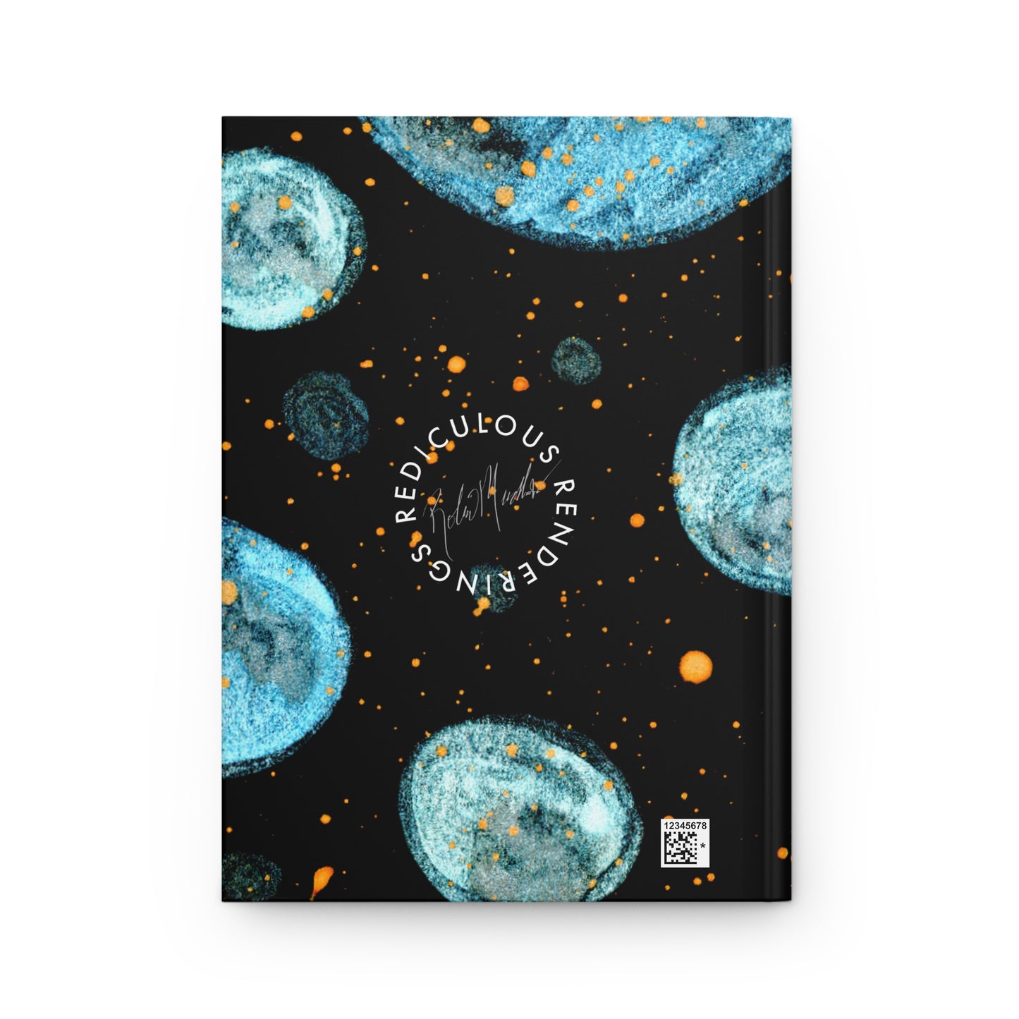 Little Blue Planets Galaxy Hardcover Journal Matte 150 Pages, Printed Cover