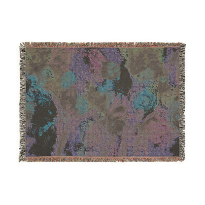 Floral Impressionist Woven Blanket