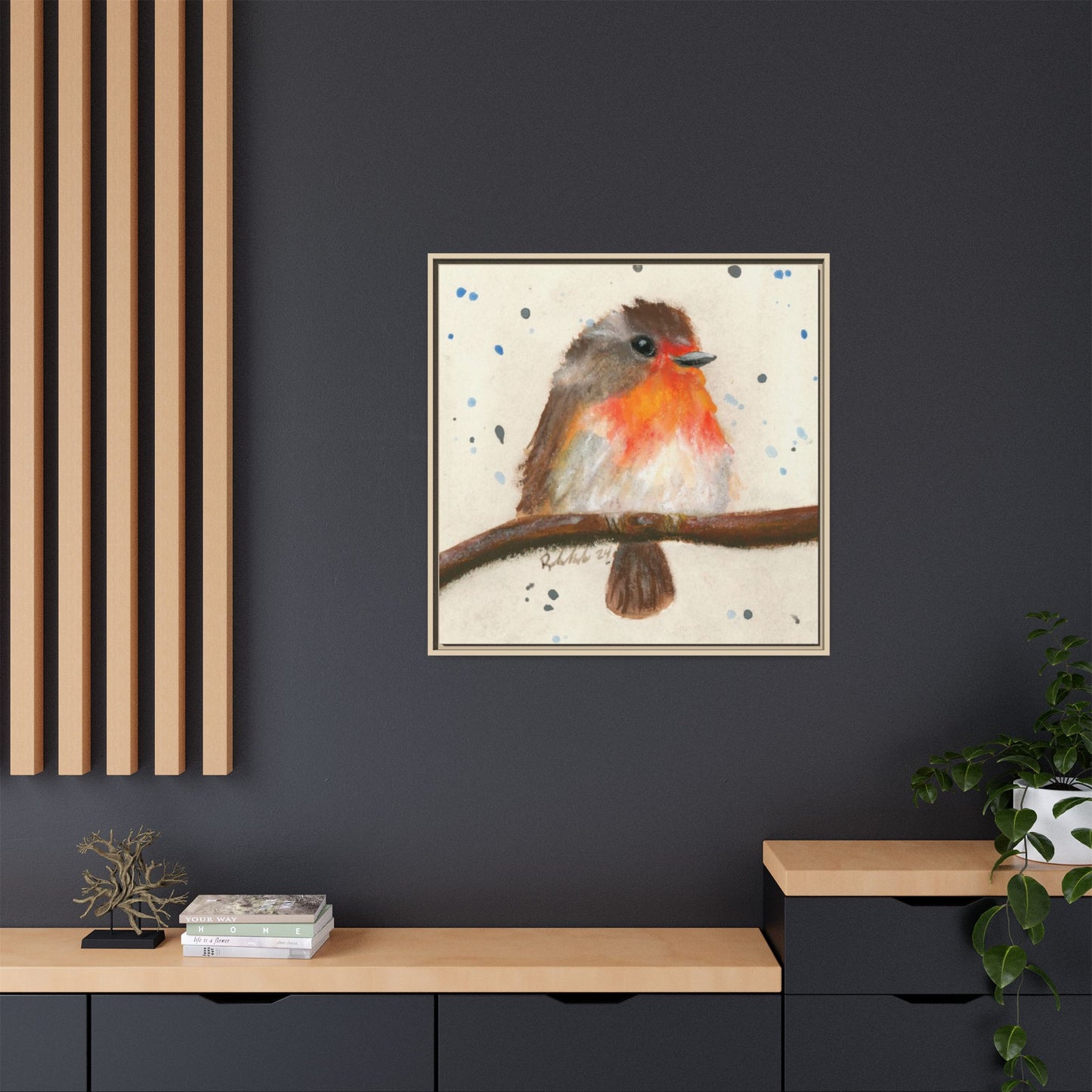Robin Bird Framed Wall Art
