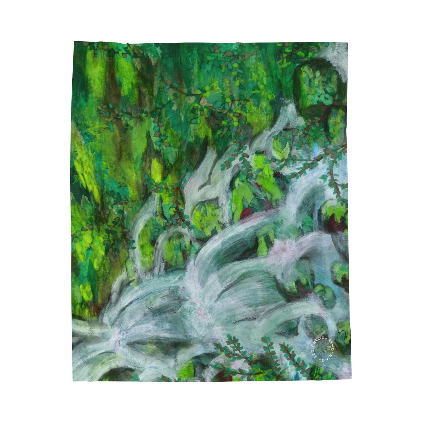 Waterfall Velveteen Plush Blanket