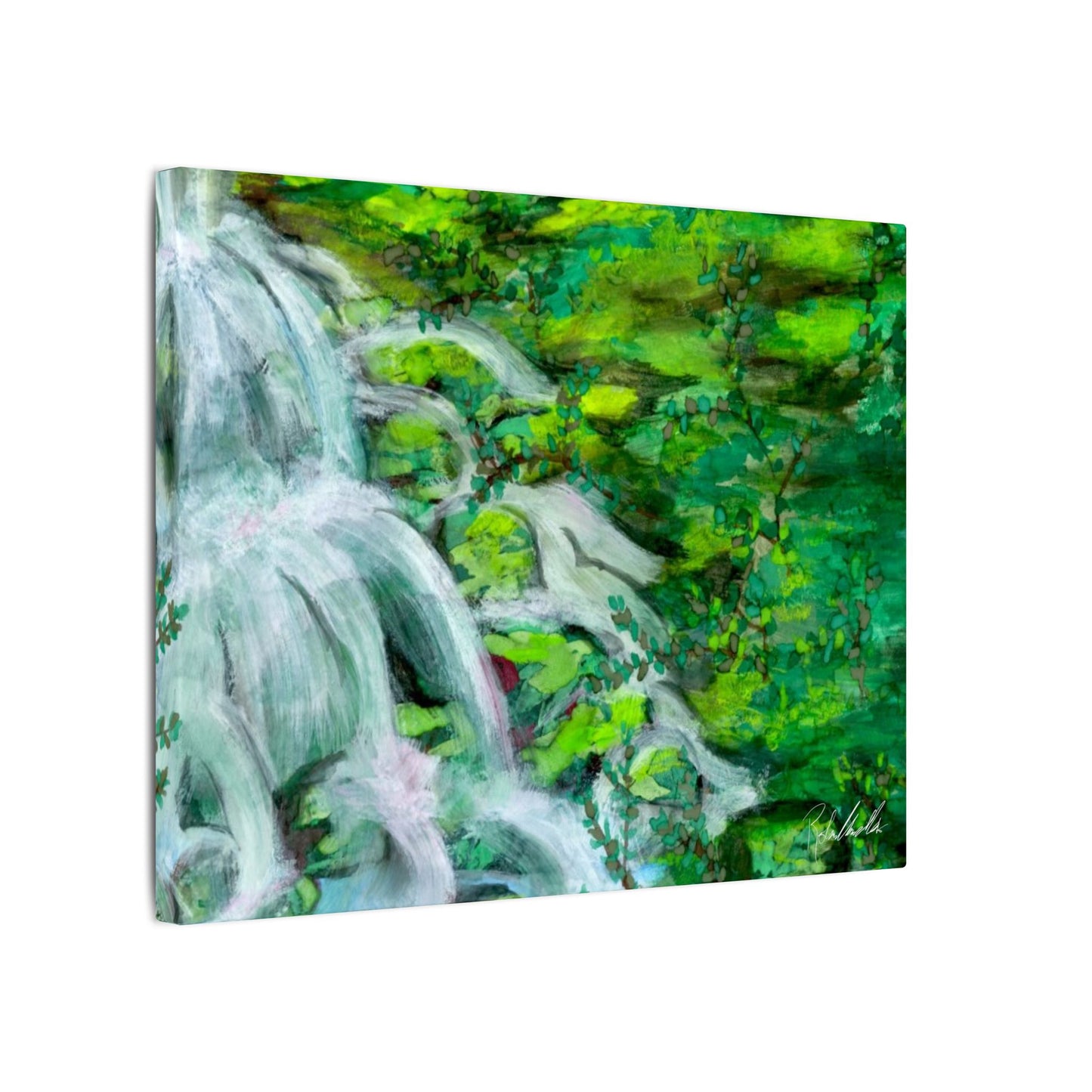 Mossy Waterfall Canvas Gallery Wrap