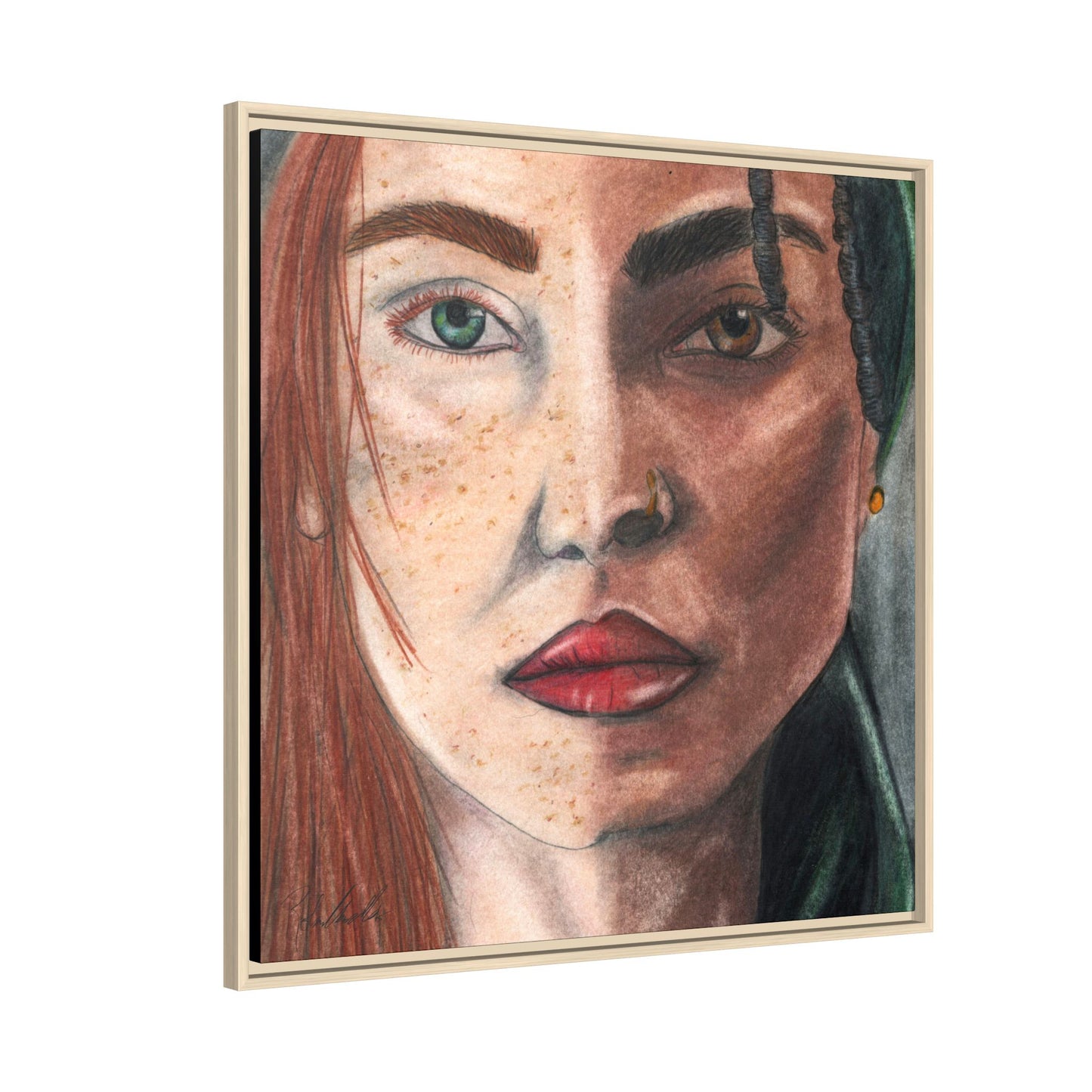 Beyond Race Woman Framed Wall Art