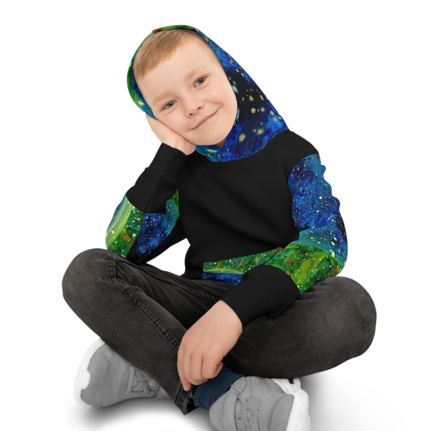 Blue Planet Galaxy Children's Hoodie (AOP)