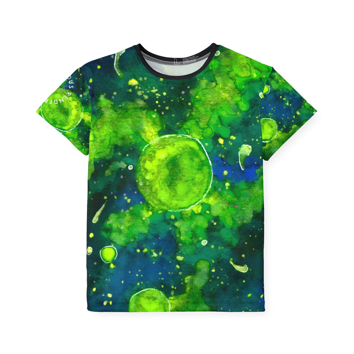 Green Galaxy Kids Sports Jersey (AOP)