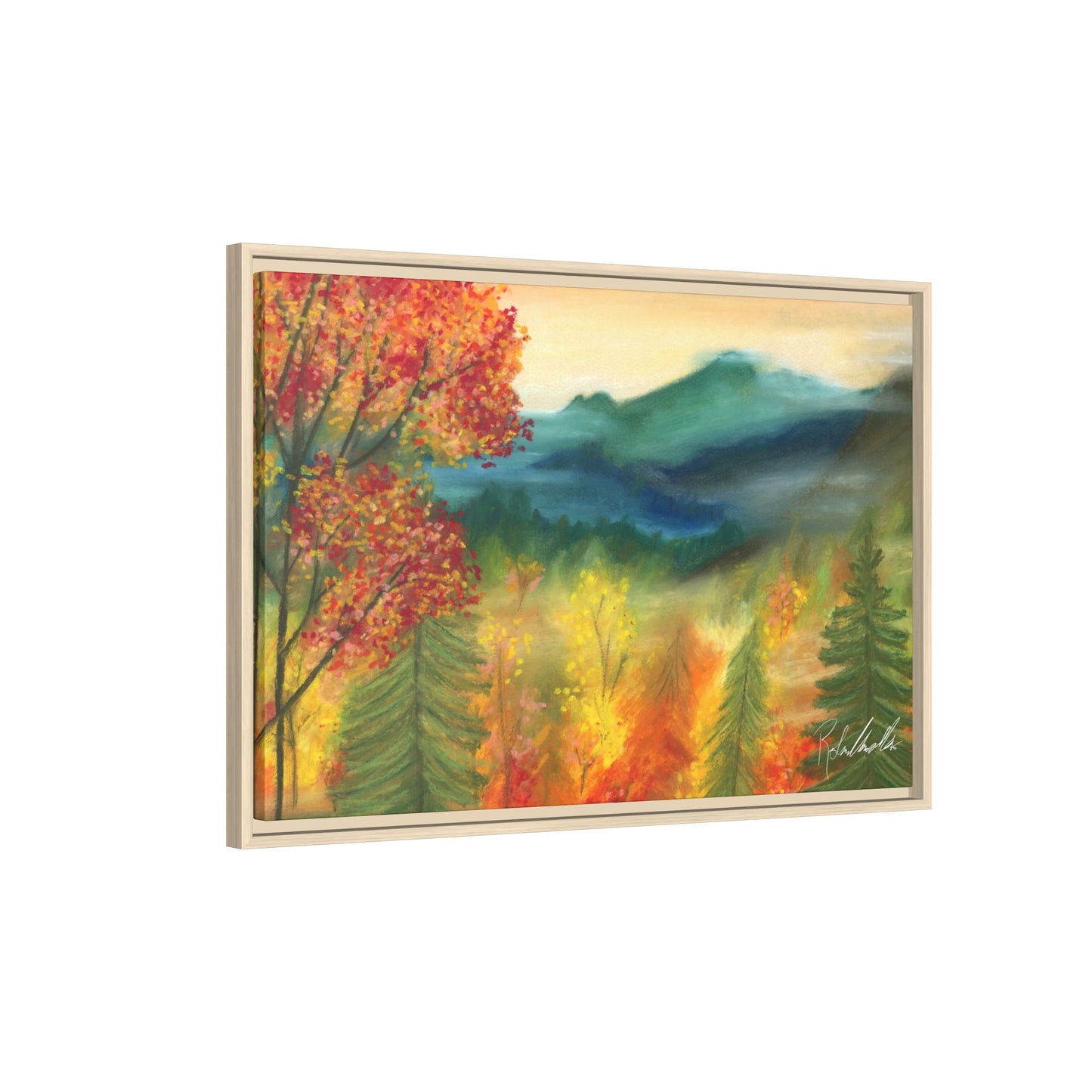 Fall Mountains Framed Wall Art