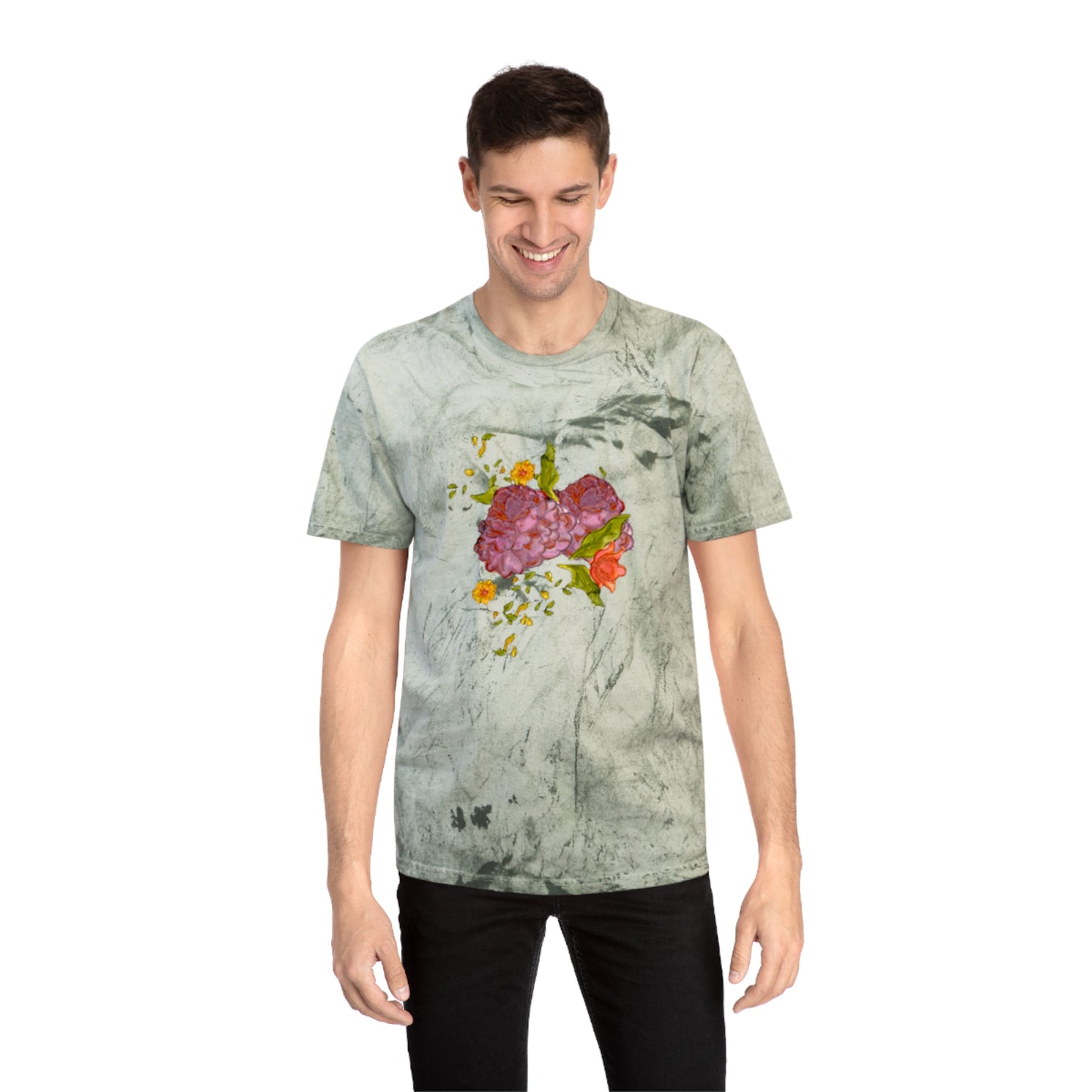 Vintage Flowers Unisex Color Blast T-Shirt