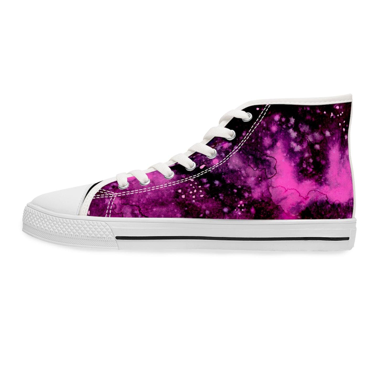 Rose Colored Galaxy Unisex Classic High Top Sneakers