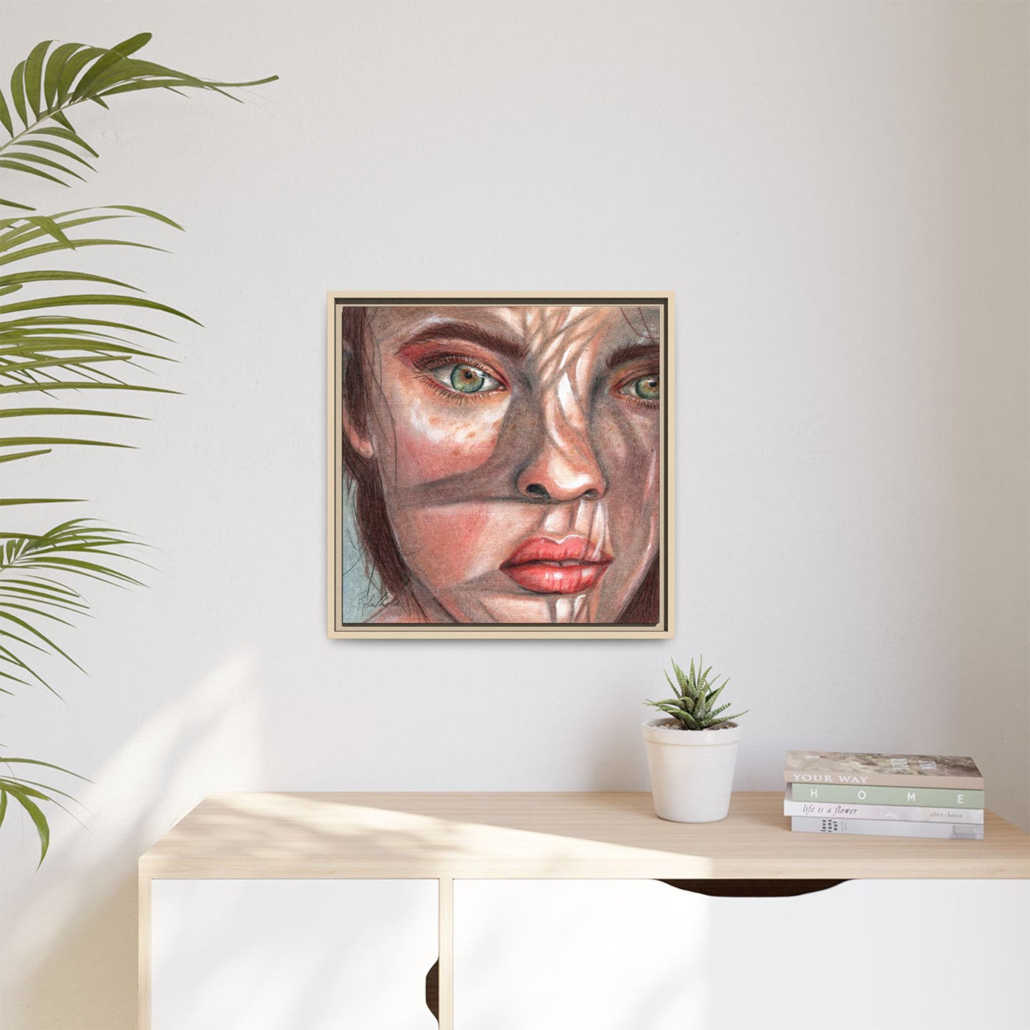 Woman In the Shadows Framed Wall Art