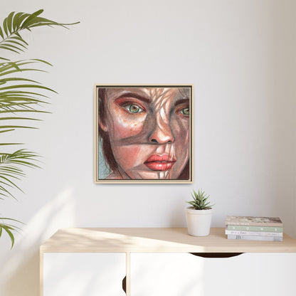 Woman In the Shadows Framed Wall Art