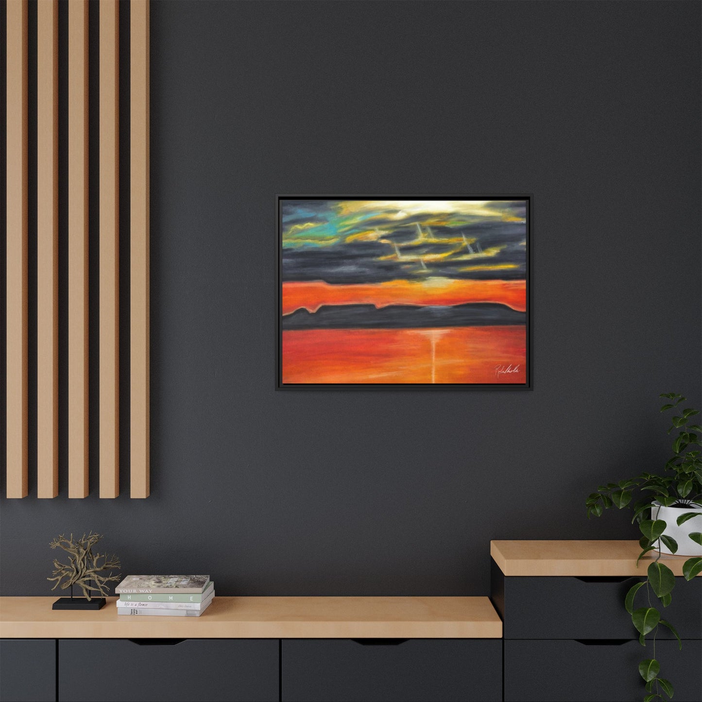 Sleeping Giant at Sunset Framed Wall Art