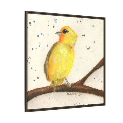 Yellow Canary Bird Framed Wall Art