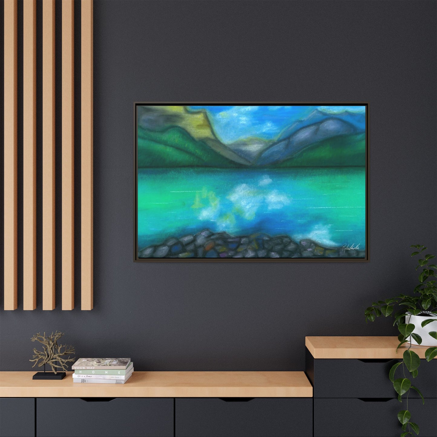 Mountain Lake Framed Wall Art