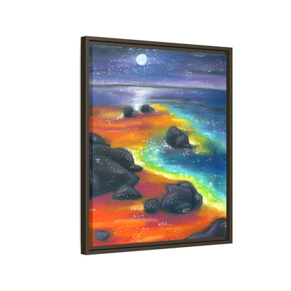 Beach at Night Frame Wall Art