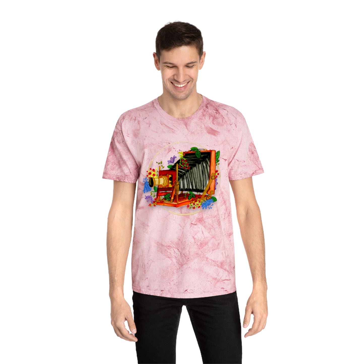 Vintage Camera Unisex Color Blast T-Shirt