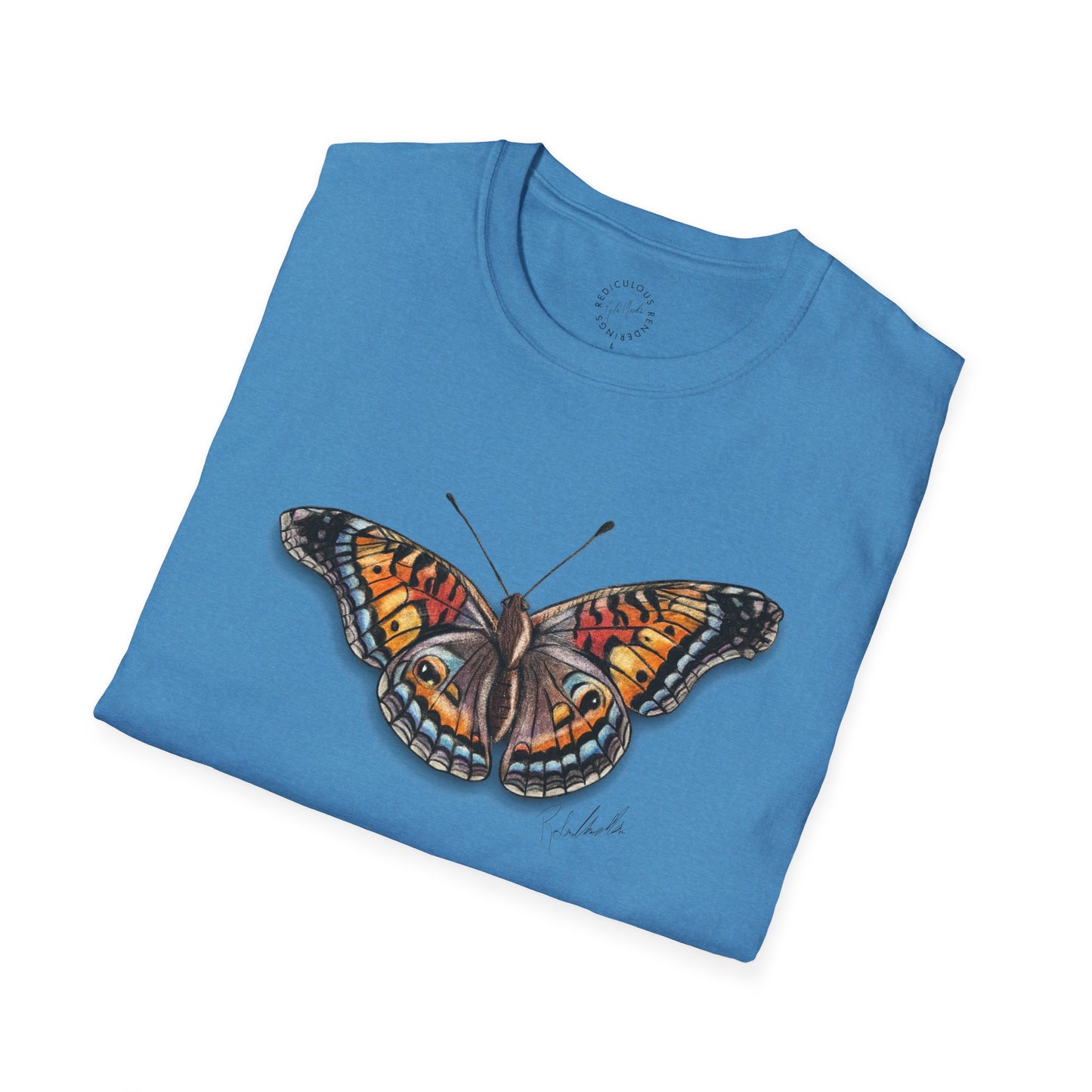 Butterfly Unisex Softstyle Print T-Shirt