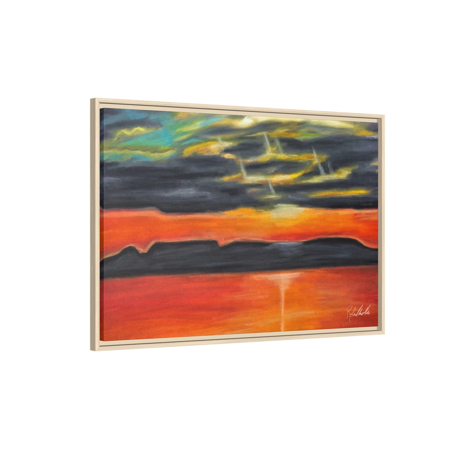 Sleeping Giant at Sunset Framed Wall Art