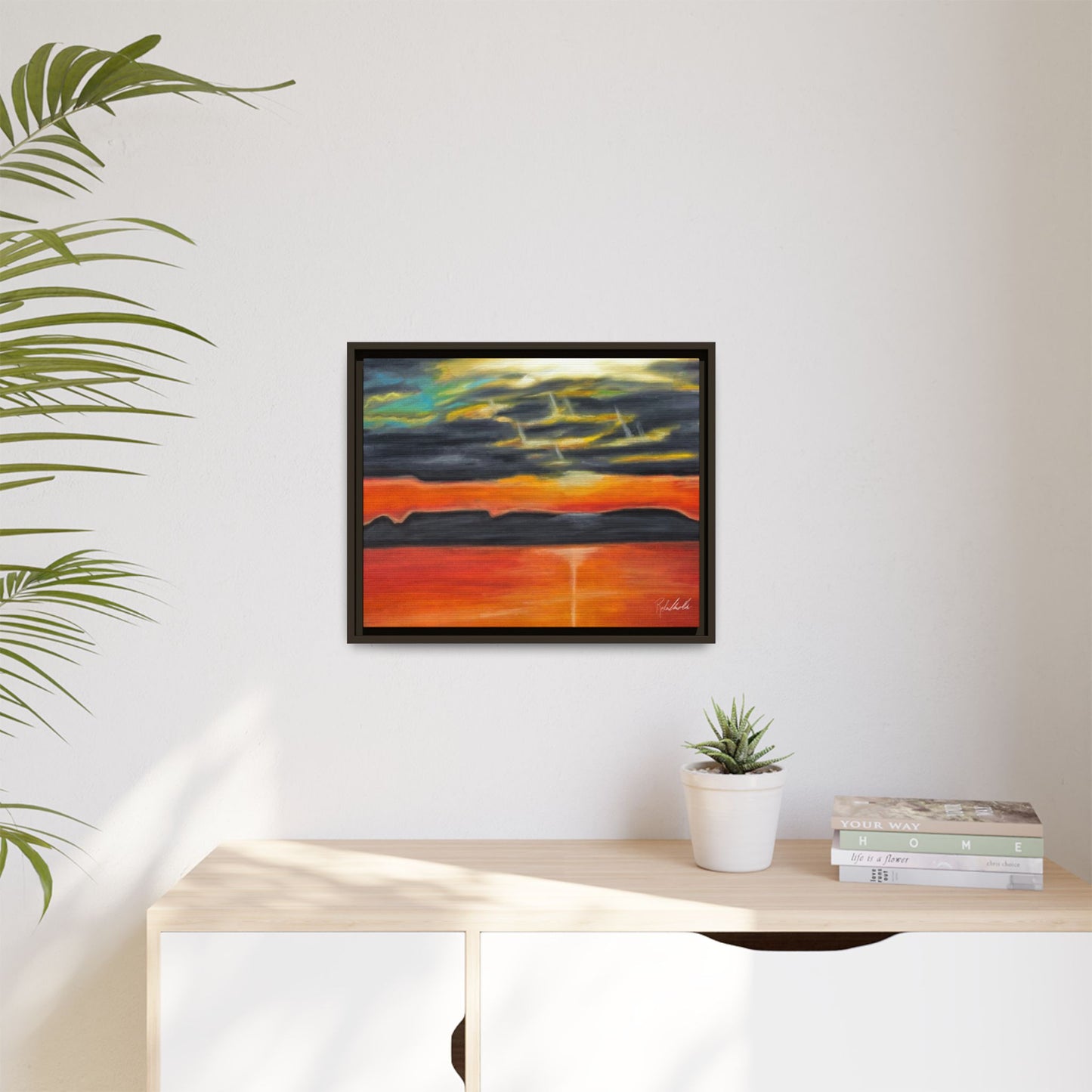 Sleeping Giant at Sunset Framed Wall Art