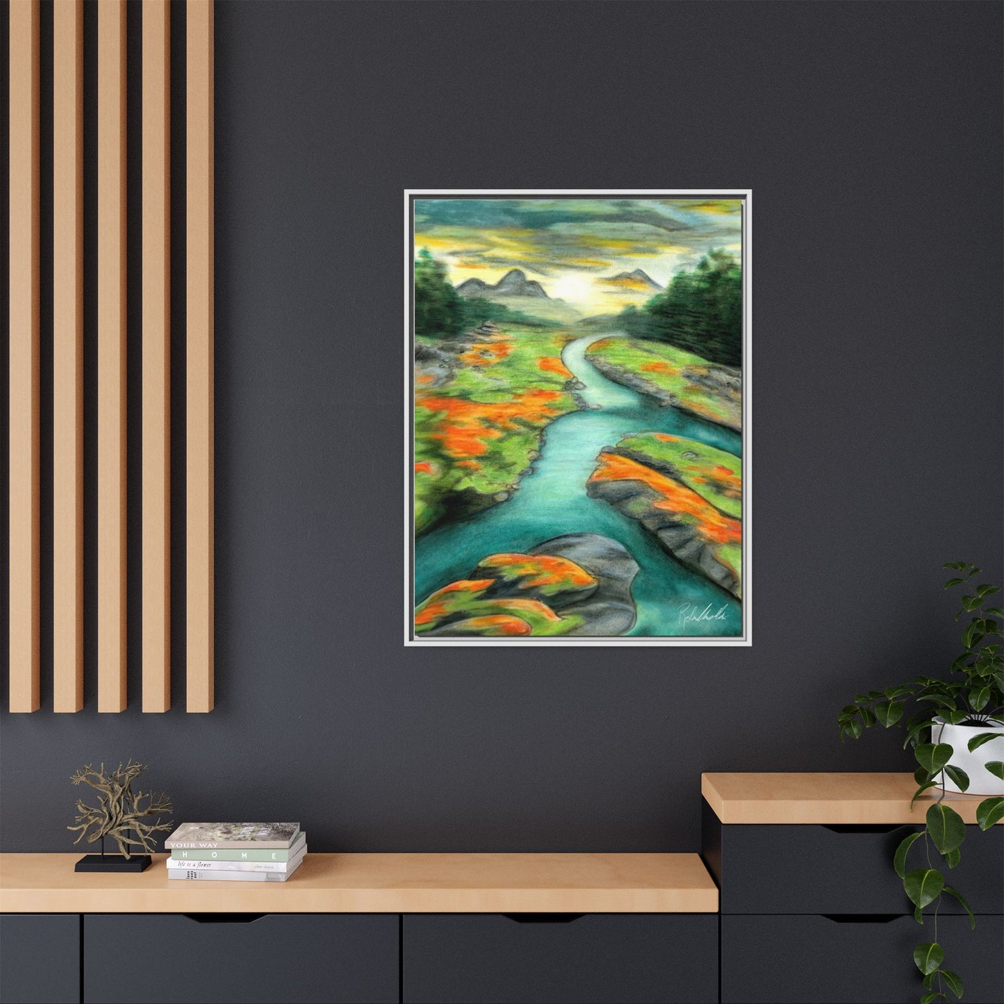 Mountain Stream Framed Wall Art