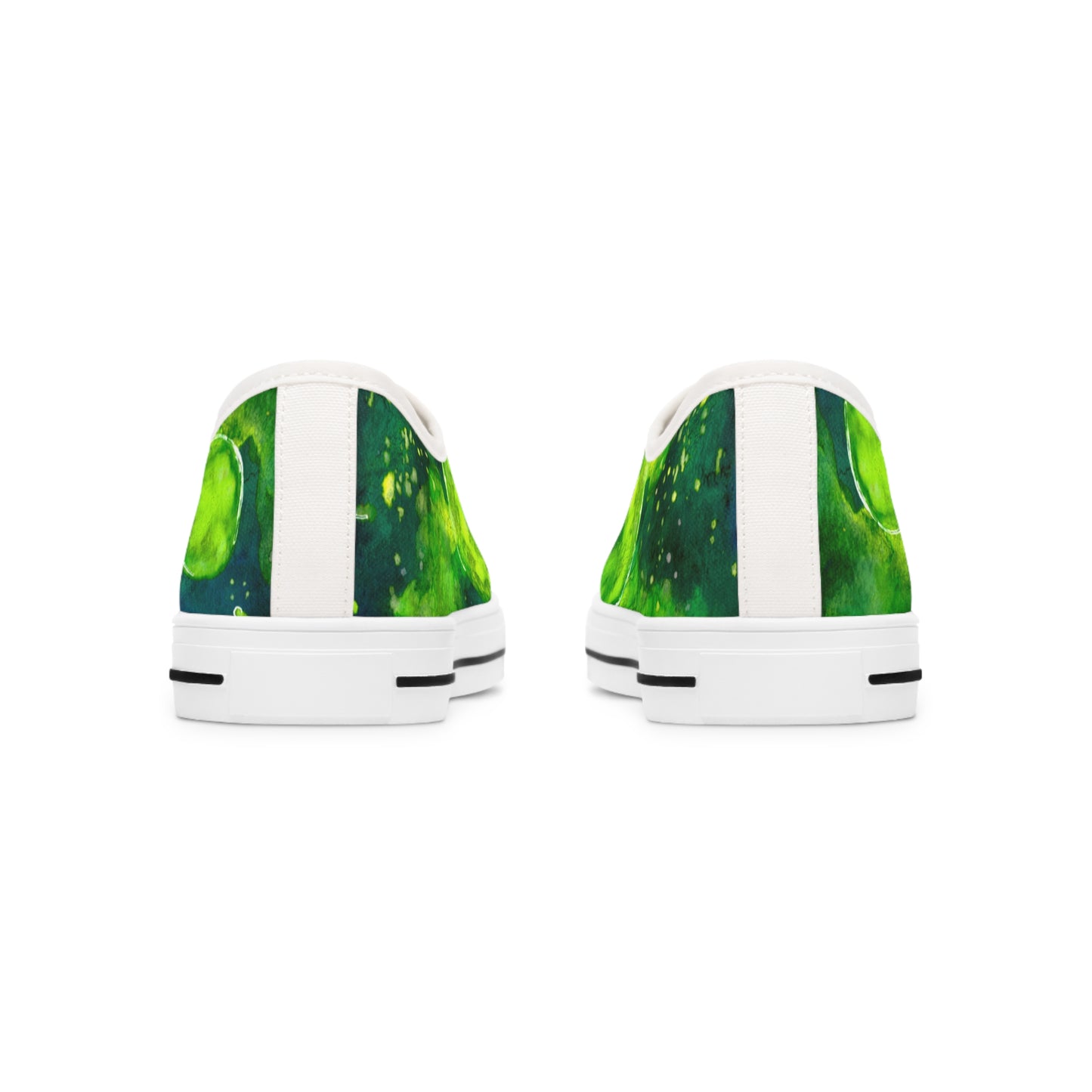 Green Galaxy Unisex Classic Low Top Sneakers Closed Toe Casual Walking Fashion Shoes