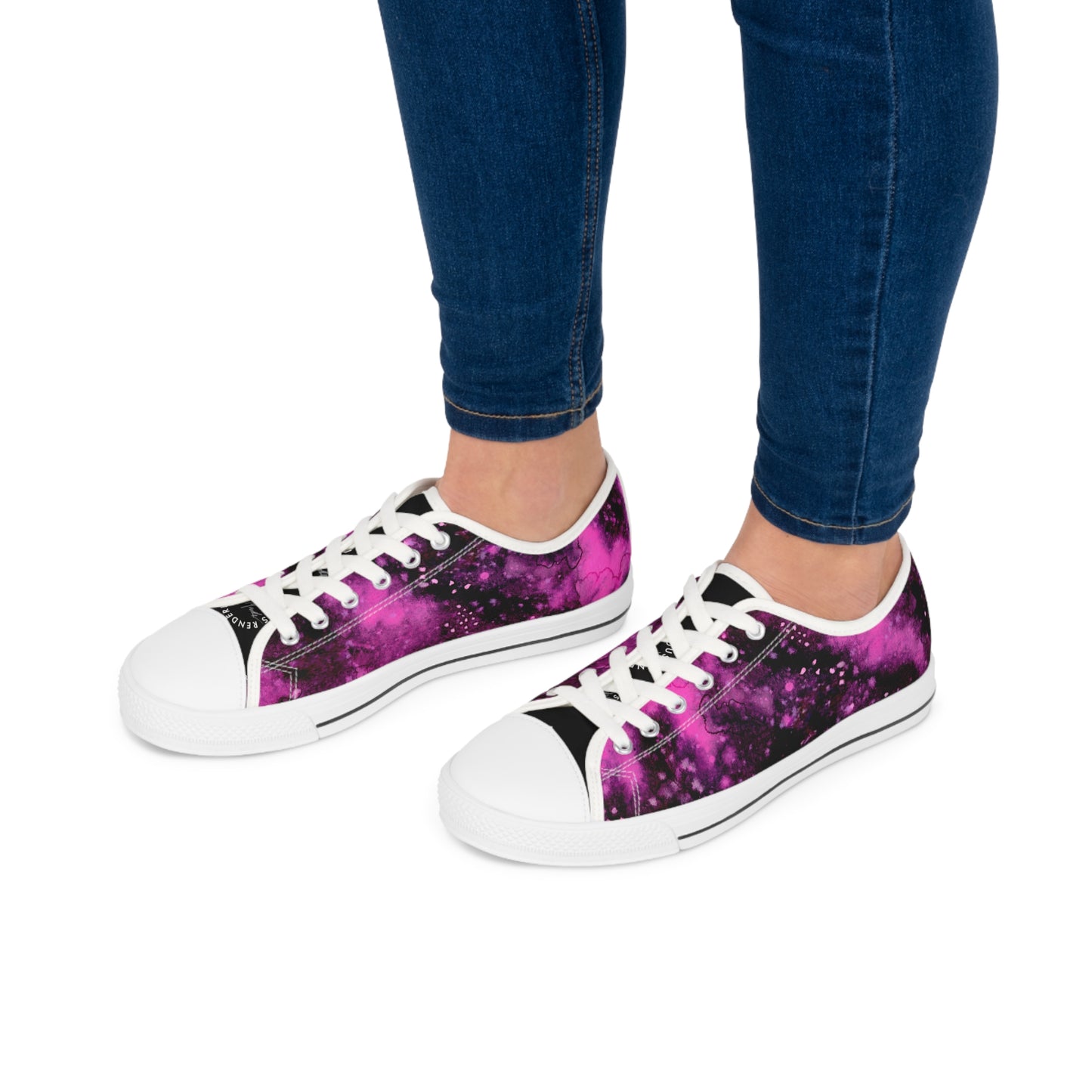 Rose Colored Galaxy Unisex Classic Low Top Sneakers