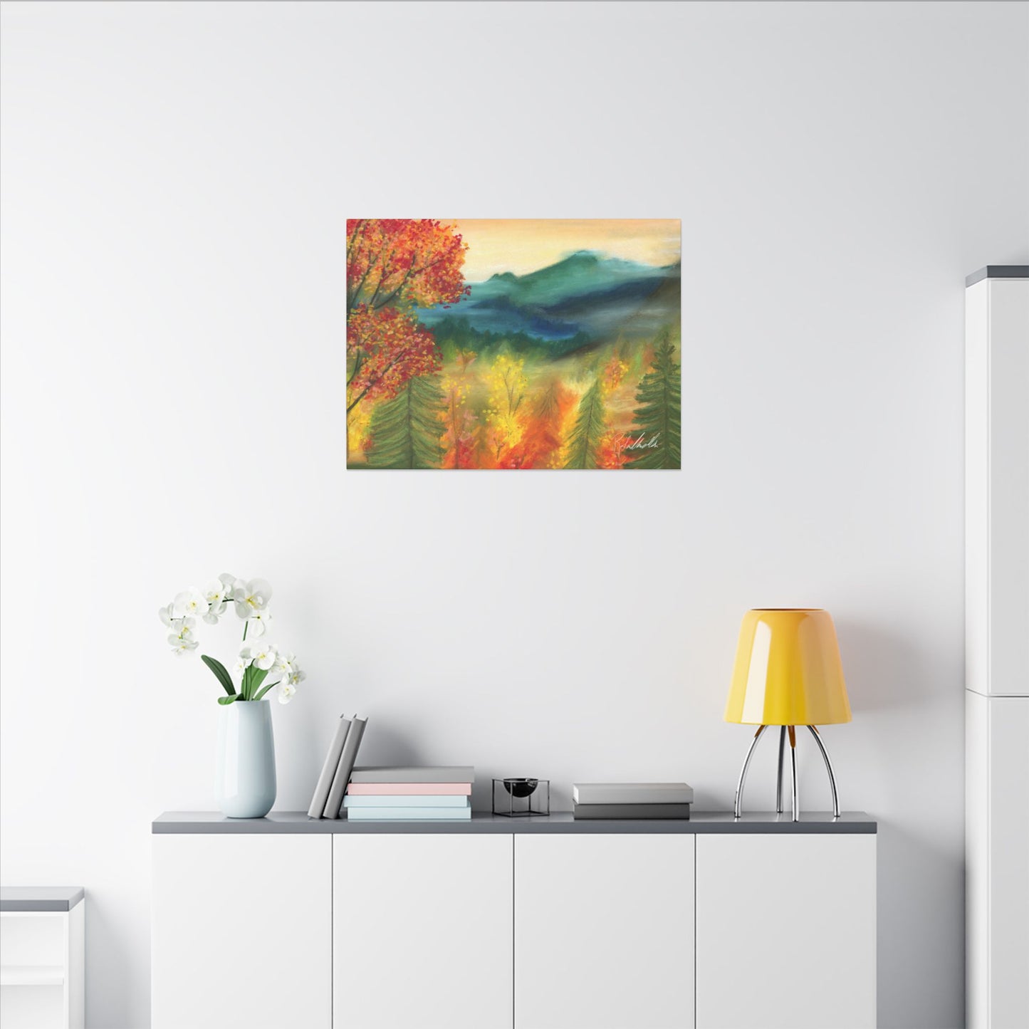 Fall Mountains Canvas Gallery Wrap