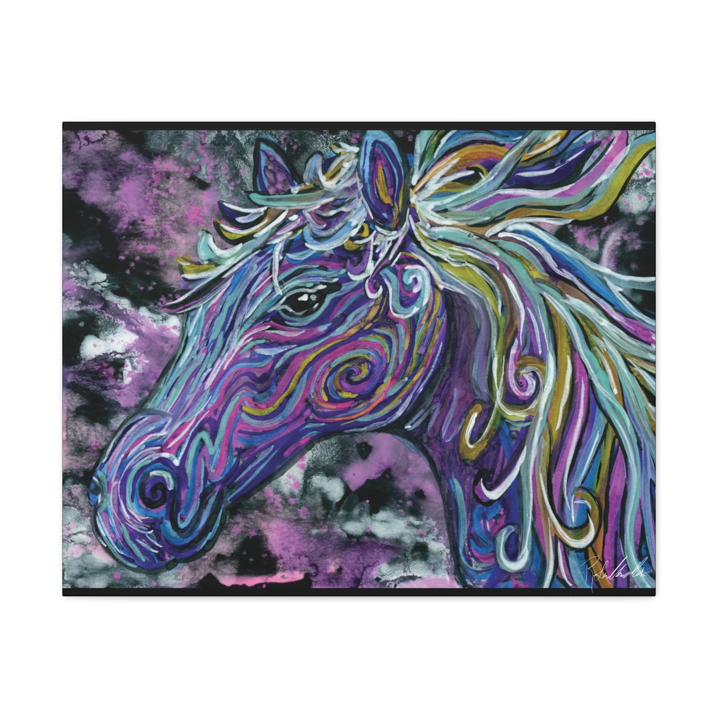 Watercolor Horse Canvas Gallery Wrap