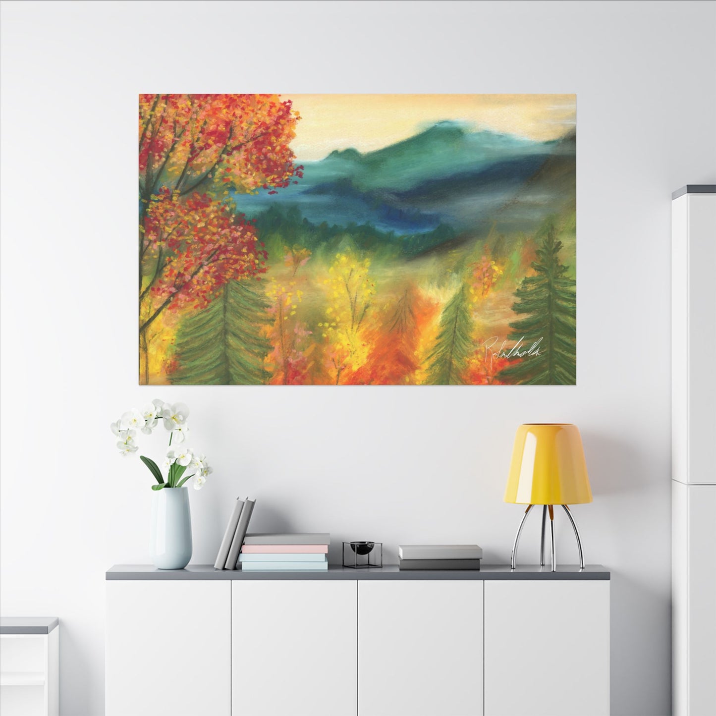 Fall Mountains Canvas Gallery Wrap
