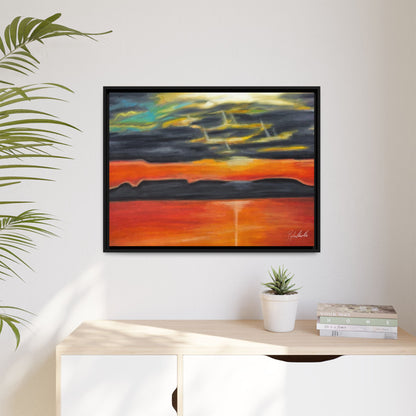 Sleeping Giant at Sunset Framed Wall Art