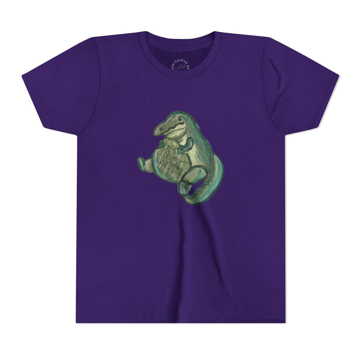 Kids T‑Shirt — Cute Chubby Alligator Graphic