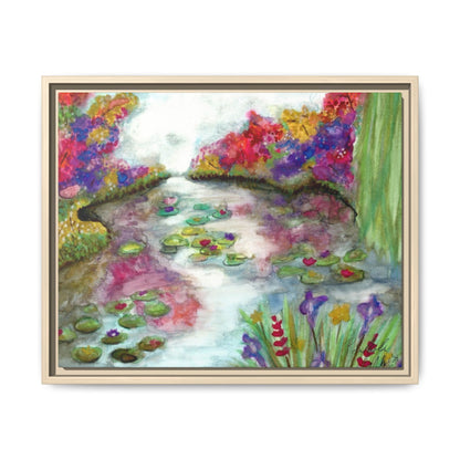 Floral Summer Pond Framed Wall Art