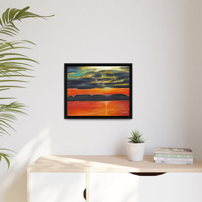 Sleeping Giant at Sunset Framed Wall Art