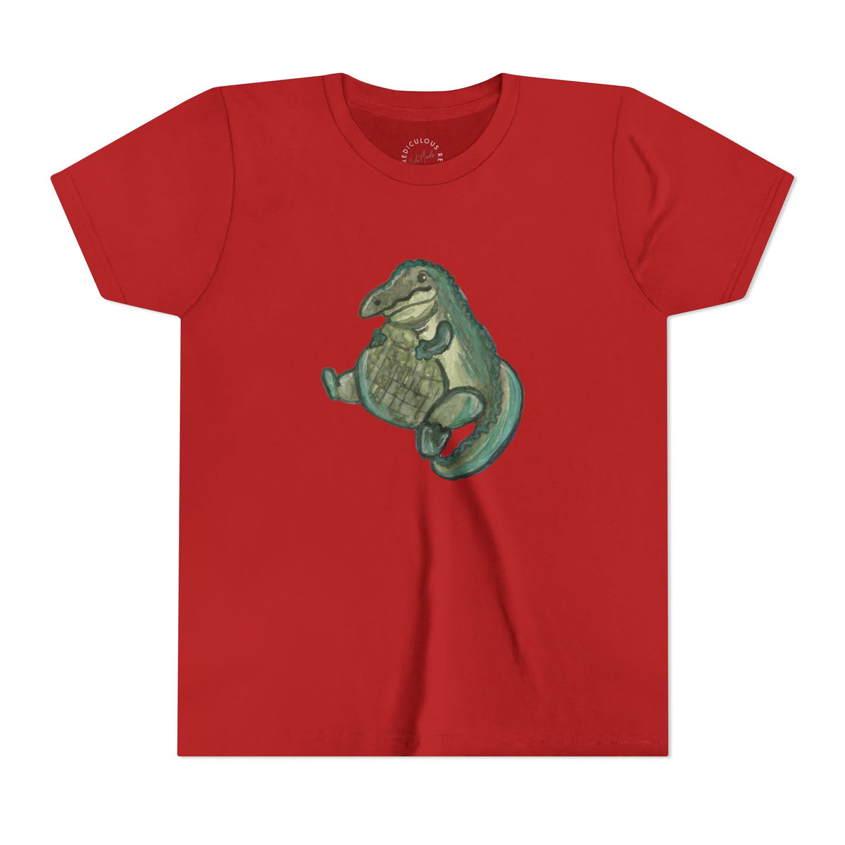 Kids T‑Shirt — Cute Chubby Alligator Graphic