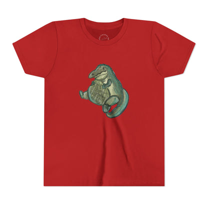 Kids T‑Shirt — Cute Chubby Alligator Graphic