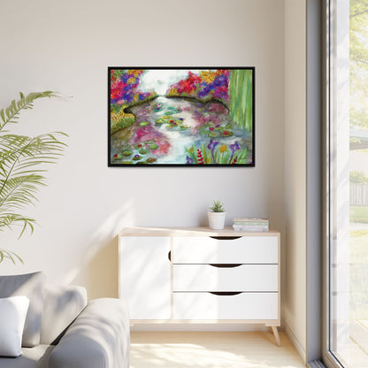 Floral Summer Pond Framed Wall Art