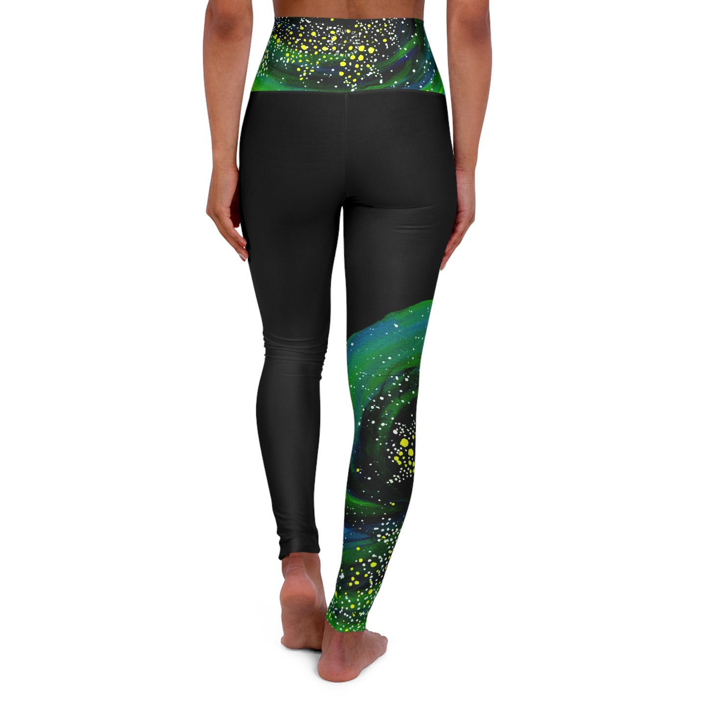 Spiral Galaxy High Waisted Yoga Leggings (AOP)