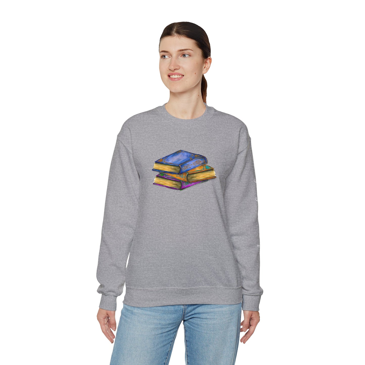 Book- His jaw tightened... Unisex Heavy Blend™ Crewneck Sweatshirt