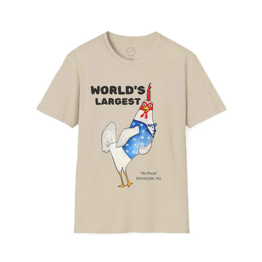 World's Largest Chicken T-Shirt — Funny Patriotic Rooster Tee