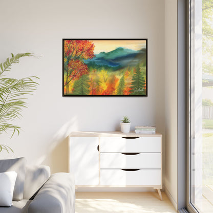 Fall Mountains Framed Wall Art